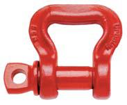 Web Sling Shackle is designed to connect Synthetic Web Slings and Synthetic Round Slings to eyebolts, pad eyes, and lifting lugs.