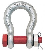 Bolt Type Anchor shackles with thin head bolt - nut with cotter pin.  Meets the performance requirements of Federal Specification RR-C-271D Type IVA, Grade A, Class 3, except for those provi-sions required of the contractor.  For additional information, see page 361.