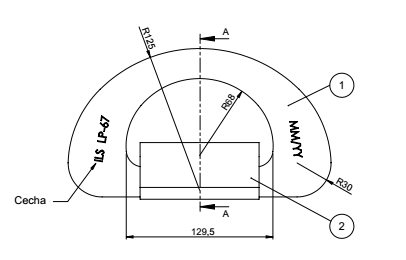 Zaczep półpierścieniowy typu D / D-Ring 67